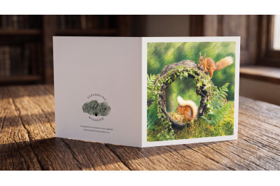 Red Squirrel Greeting Card